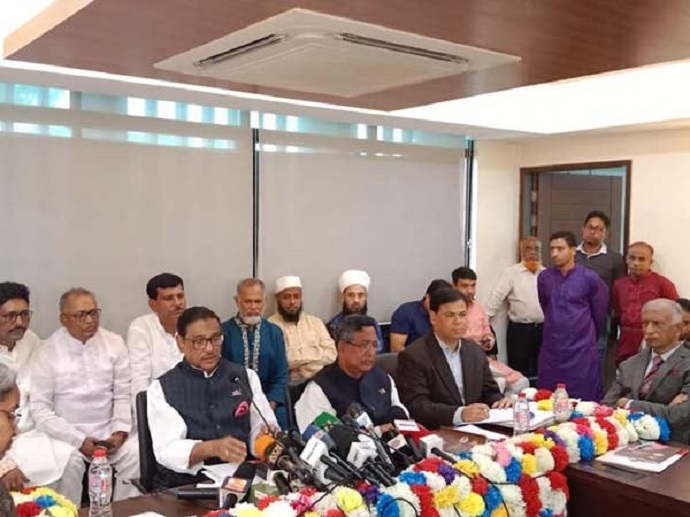 সময়ের সাথে বাস্তবতার আলোকে নির্বাচনী ইশতেহার প্রস্তুত করা হবে : ওবায়দুল কাদের