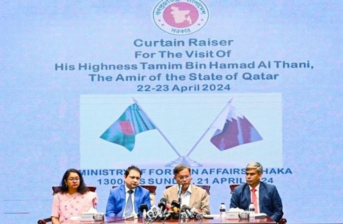 কাতারের আমিরের সফরে ৬টি চুক্তি ৫টি সমঝোতা স্মারক স্বাক্ষরের সম্ভাবনা : পররাষ্ট্রমন্ত্রী
