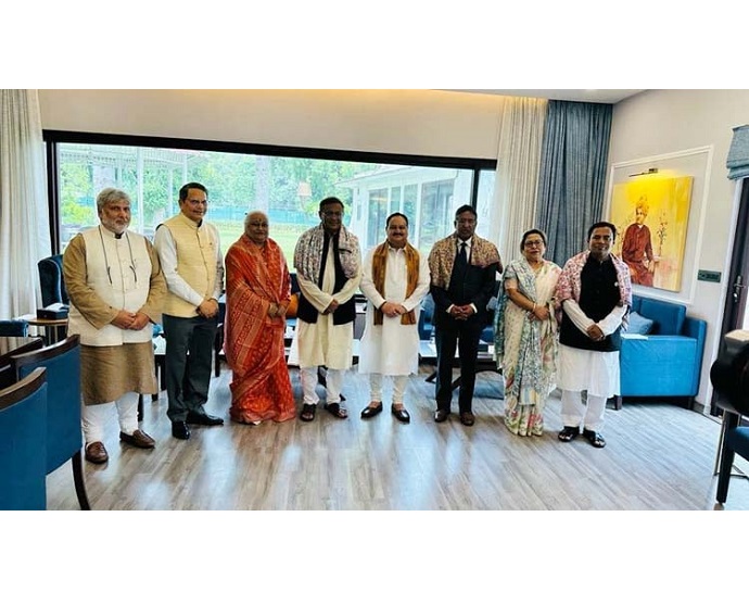 দিল্লিতে বিজেপি প্রেসিডেন্ট ও সেক্রেটারির সাথে আওয়ামী প্রতিনিধি দলের বৈঠক অনুষ্ঠিত