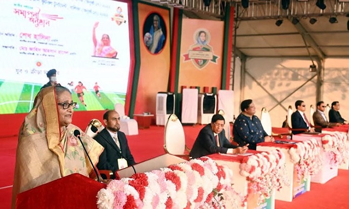 ভবিষ্যতে বিশ্বকাপ ফুটবল খেলতে প্রয়োজনীয় প্রস্তুতি নিন : প্রধানমন্ত্রী ভবিষ্যতে বিশ্বকাপ ফুটবল খেলতে প্রয়োজনীয় প্রস্তুতি নিন : প্রধানমন্ত্রী