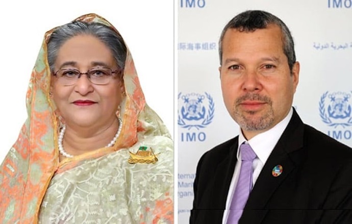 প্রধানমন্ত্রী হিসেবে পুনঃনির্বাচিত হওয়ায় শেখ হাসিনাকে শুভেচ্ছা জানিয়েছে আইএমও প্রধানমন্ত্রী হিসেবে পুনঃনির্বাচিত হওয়ায় শেখ হাসিনাকে শুভেচ্ছা জানিয়েছে আইএমও