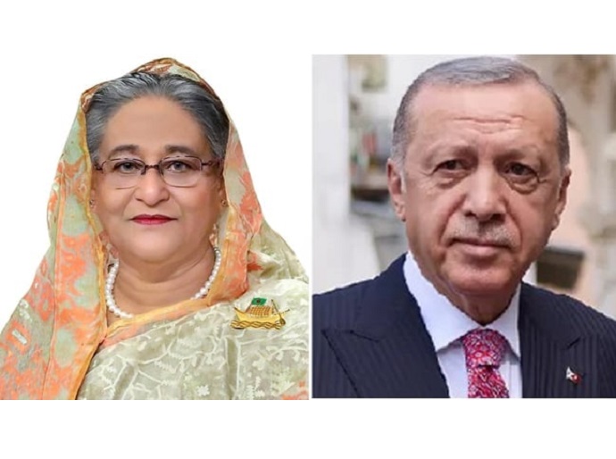 বাংলাদেশ-তুরস্ক সম্পর্ককে নতুন উচ্চতায় নিয়ে যাওয়ার অঙ্গীকার হাসিনা ও এরদোয়ানের