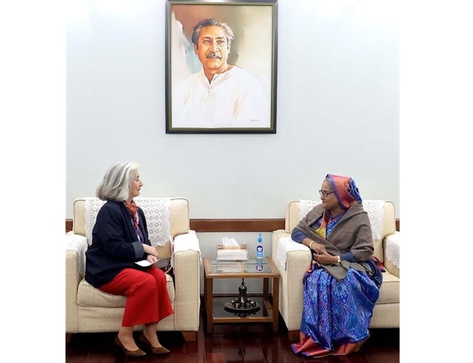 বাংলাদেশের টেকসই উন্নয়ন নিশ্চিত করতে ফ্রান্সের সহযোগিতা চান প্রধানমন্ত্রী