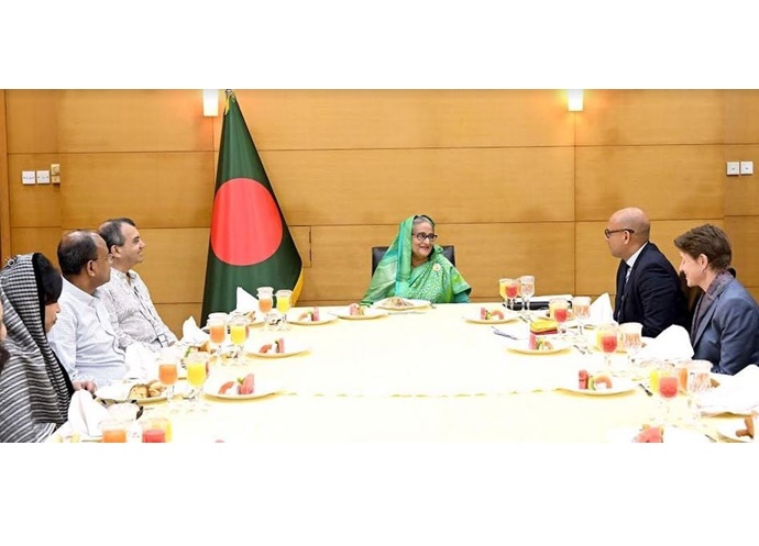 জলবায়ু পরিবর্তনের প্রভাব মোকাবিলায় বাংলাদেশ জলবায়ু উন্নয়ন অংশীদারিত্ব গঠন: প্রধানমন্ত্রী