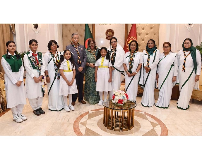 গার্ল গাইডস এর কার্যক্রমকে তৃণমূল পর্যায় ছড়িয়ে দেয়ার আহ্বান রাষ্ট্রপতির