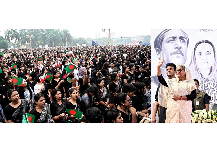 স্মার্ট বাংলাদেশ গঠনে সক্রিয় থাকার শপথ নিলেন লাখ লাখ ছাত্রলীগ নেতাকর্মী