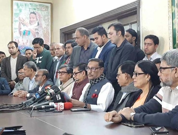 আওয়ামী লীগ সাধারণ সম্পাদক এবং সড়ক পরিবহন ও সেতুমন্ত্রী ওবায়দুল কাদের