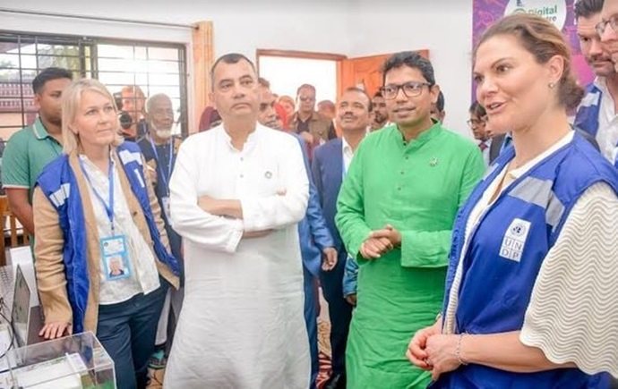 খুলনার উপকূলীয় এলাকা পরিদর্শন করেছেন সুইডেনের ক্রাউন প্রিন্সেস ভিক্টোরিয়া