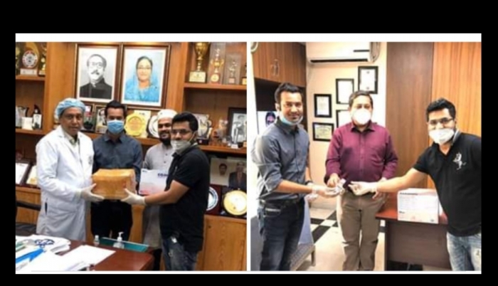 (বিপিএফ) এর হ্যান্ড গ্লোবস ও হ্যান্ড স্যানিটাইজার বিতরন (বিপিএফ) এর হ্যান্ড গ্লোবস ও হ্যান্ড স্যানিটাইজার বিতরন
