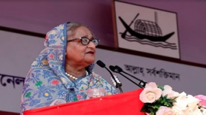 আওয়ামী লীগকে ভয় দেখিয়ে কোন লাভ হবে না : প্রধানমন্ত্রী