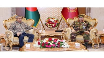 রাষ্ট্রপতির সাথে সেনা প্রধানের সাক্ষাৎ রাষ্ট্রপতির সাথে সেনা প্রধানের সাক্ষাৎ