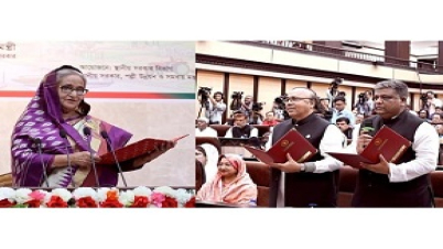 রাজশাহী ও সিলেট সিটির দুই মেয়রকে শপথ করান প্রধানমন্ত্রী