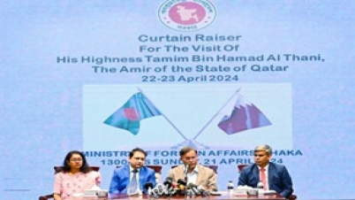 কাতারের আমিরের সফরে ৬টি চুক্তি ৫টি সমঝোতা স্মারক স্বাক্ষরের