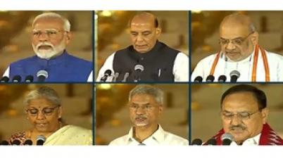মোদির নতুন মন্ত্রিসভায় শপথ নিলেন যারা