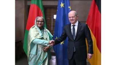 জার্মানির চ্যান্সেলরের সঙ্গে প্রধানমন্ত্রীর বৈঠক