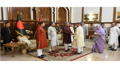 রাষ্ট্রপতির সঙ্গে সেনাপ্রধানের ঈদ শুভেচ্ছা বিনিময়